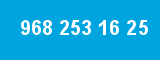968 253 16 25